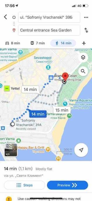 New Luxury Furnished Apartment - Beach, Varna Center & Fast Wi-Fi Екстериор снимка
